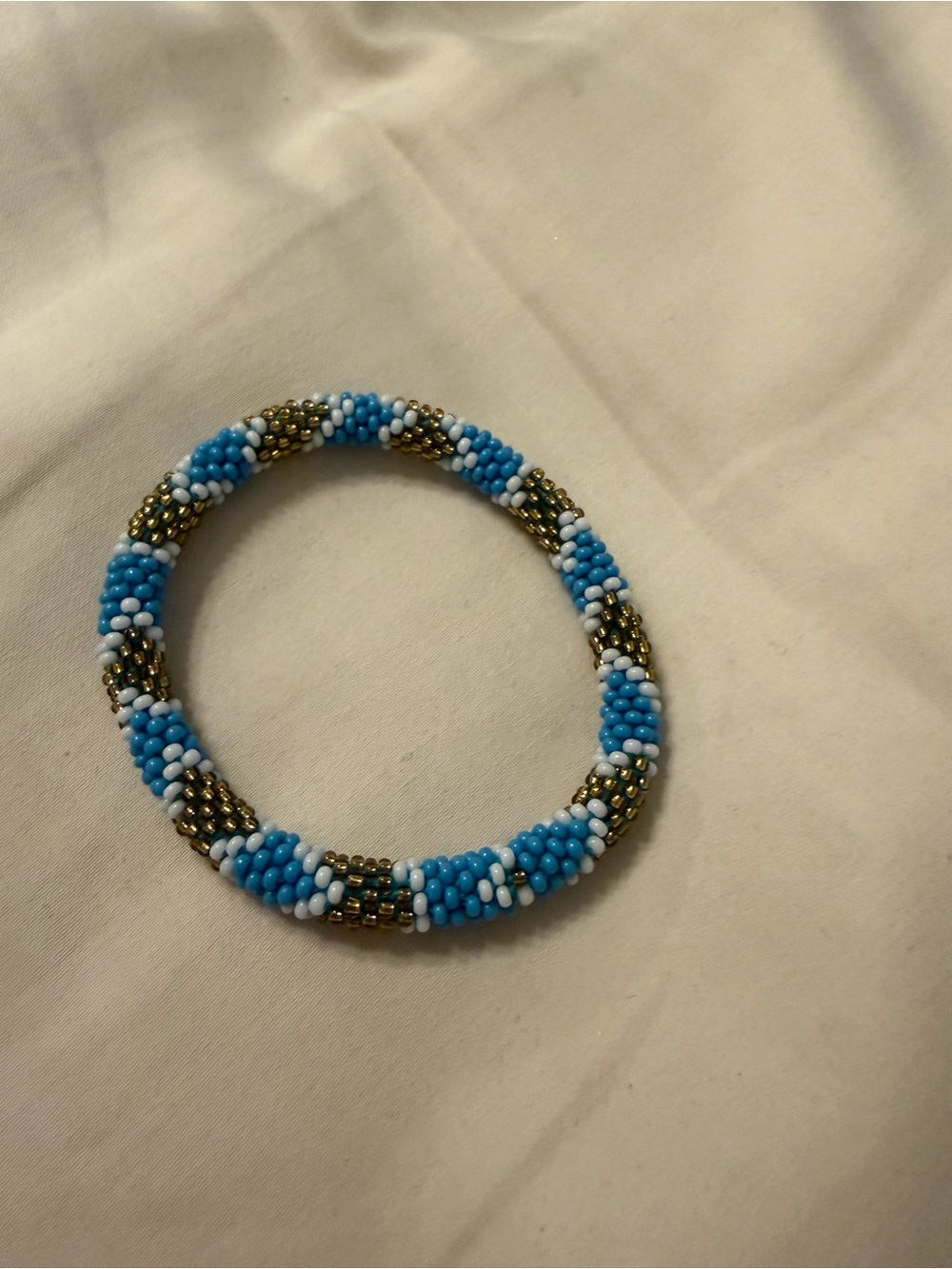 Nepalese Beaded roll on Bracelet. EUC bundle